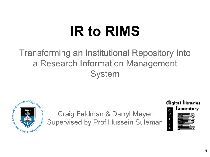 ir to rims