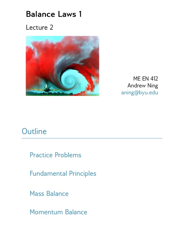 balance laws 1