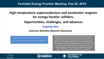 High - temperature superconductors and accelerator magnets for energy frontier colliders :