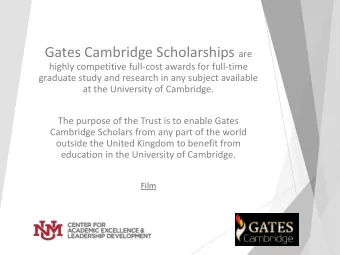 Who is Eligible  Be citizens of any country outside the United  Kingdom.  Pursue one of the