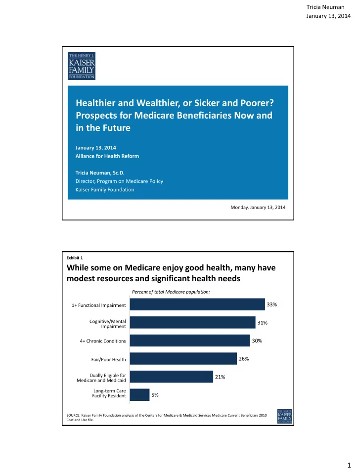 healthier and wealthier or sicker and poorer prospects