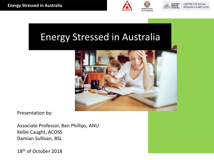 energy stressed in australia