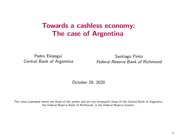 towards a cashless economy the case of argentina
