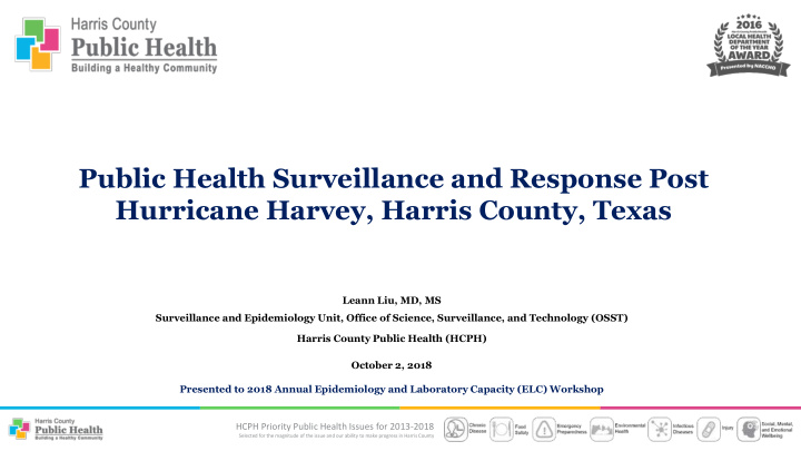 public health surveillance and response post hurricane