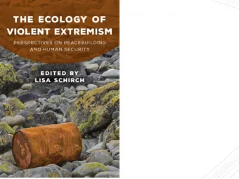 The Ecology of Violent Extremism  Compare and contrast different definitions  of violent