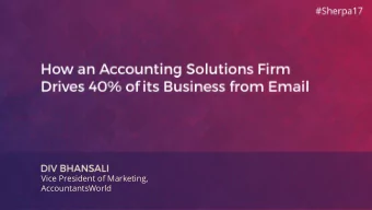 Vice President of Marketing,  AccountantsWorld  Vice President of Marketing,  AccountantsWorld