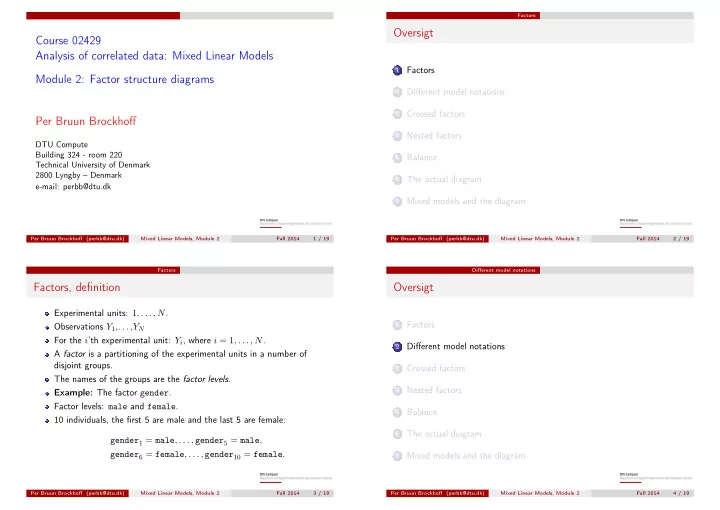 oversigt course 02429 analysis of correlated data mixed