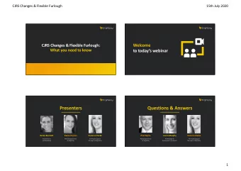 Presenters  Questions &amp; Answers  Karen Bennett  Rachel Hynes  Victoria Clarke  Paul Byrne