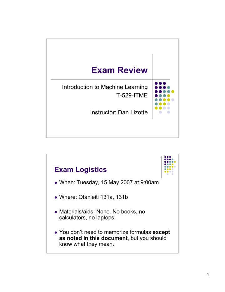 exam review