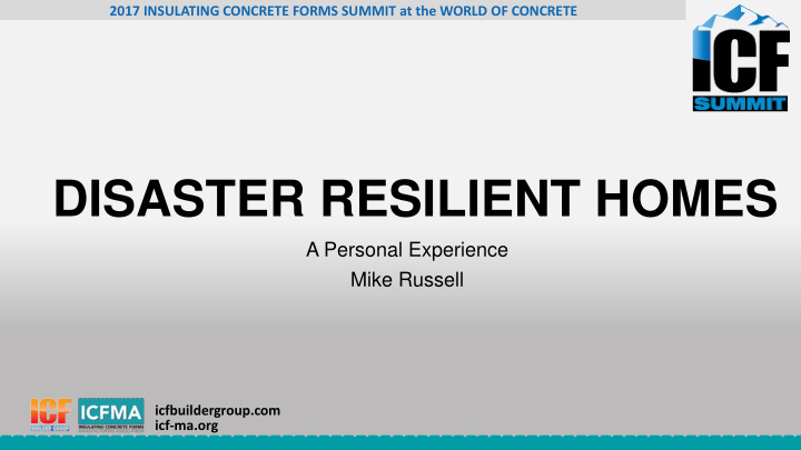 disaster resilient homes
