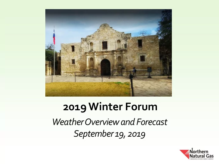 2019 winter forum