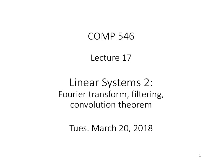 linear systems 2