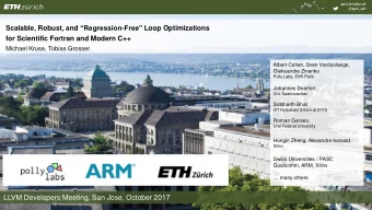 many others  LLVM Developers Meeting, San Jose, October 2017  spcl.inf.ethz.ch  @spcl_eth