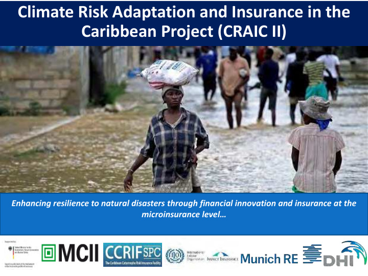 climate risk adaptation and insurance in the caribbean