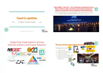 Cloud Co-opetition  A Digital Transformation  Download from http://bit.ly/170411icf2017my  Malaysia