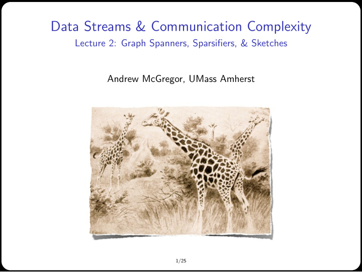 data streams communication complexity