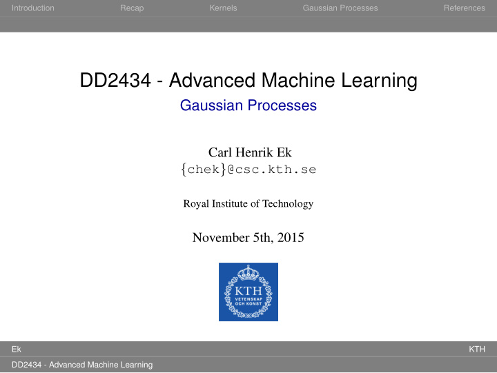 dd2434 advanced machine learning