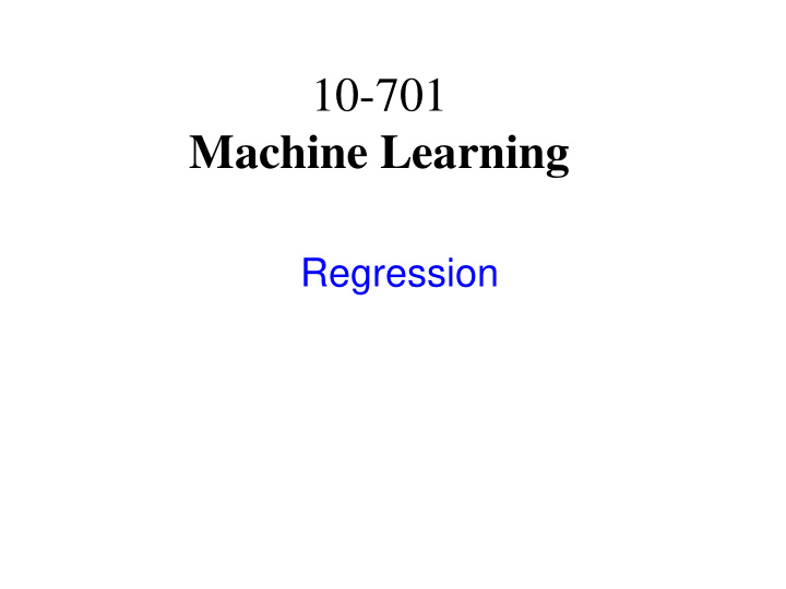 machine learning