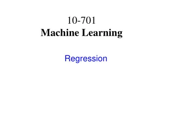 Machine Learning  Regression  Where we are  Inputs  Prob-  Density   ability  Estimator  Inputs