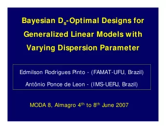 Bayesian D s -Optimal Designs for  Generalized Linear Models with  Varying Dispersion Parameter