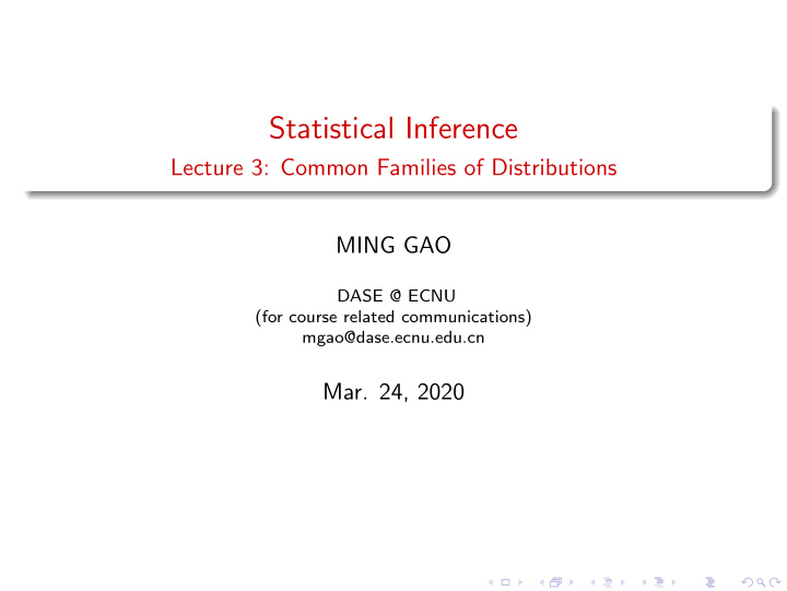 statistical inference