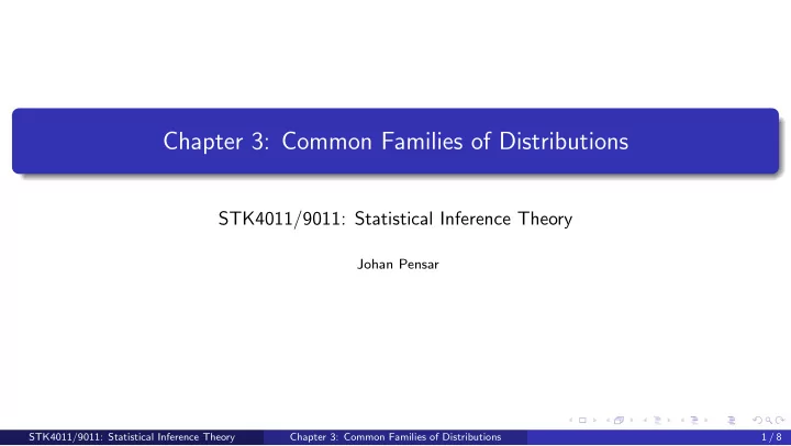 chapter 3 common families of distributions