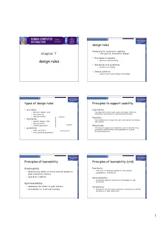 design rules   general understanding   Standards and guidelines   direction for design