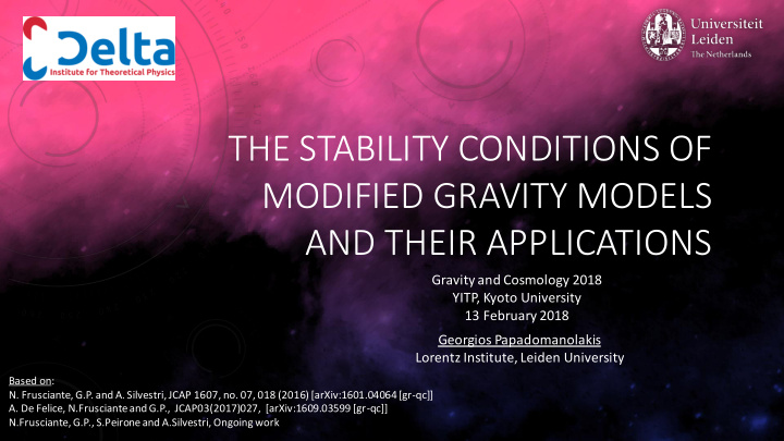 the stability conditions of
