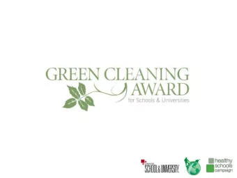2015 Green Cleaning Webinars May 27 Engineered Water June23 Green Floor Care August 11 Green
