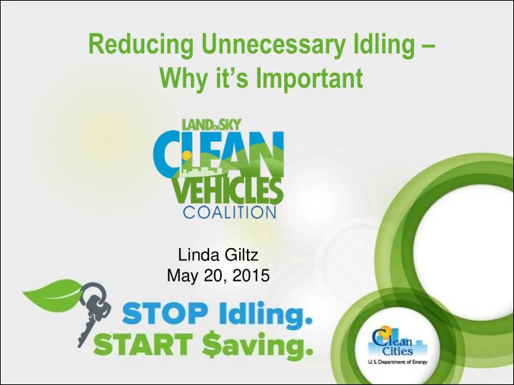 reducing unnecessary idling