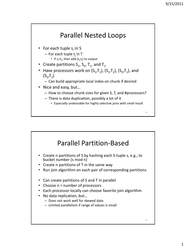 parallel nested loops