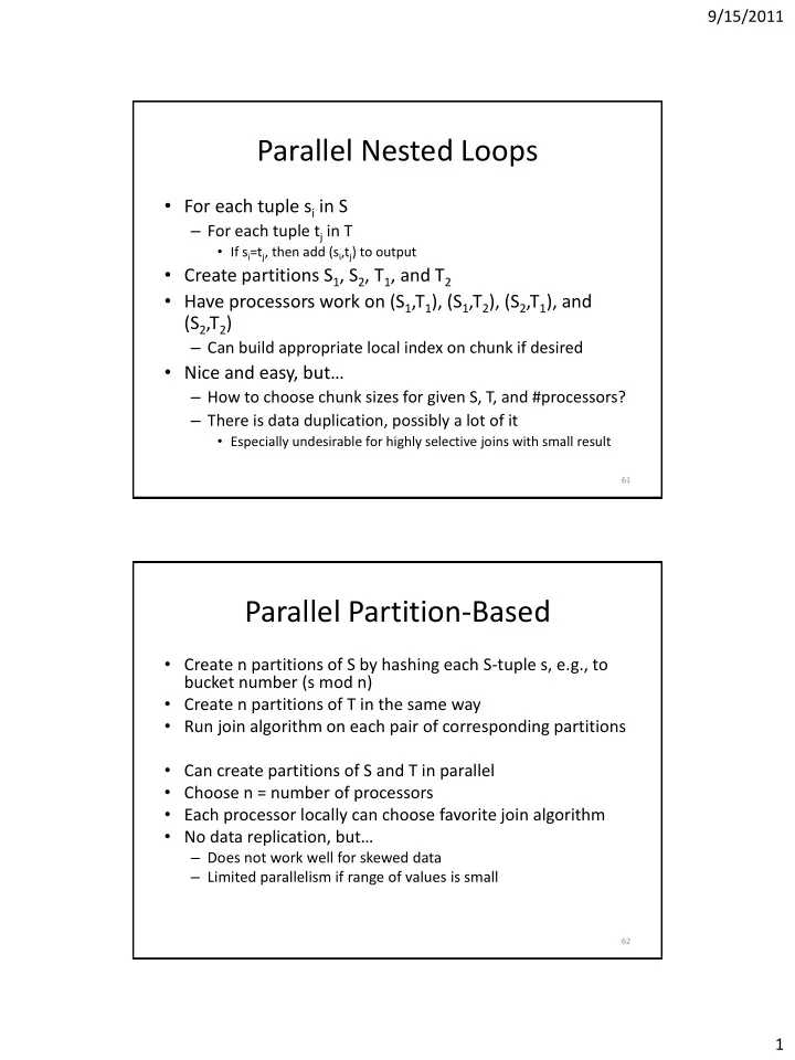 parallel nested loops