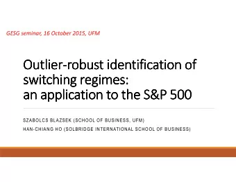 Outlier  Outlier  Outlier-  Outlier  -  -robust  -  robust  robust  robust identification