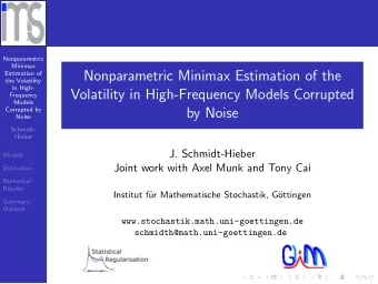 Nonparametric Minimax Estimation of the  Estimation of  the Volatility  in High-  Volatility in
