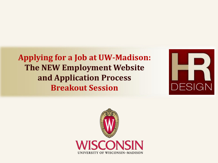 applying for a job at uw madison the new employment