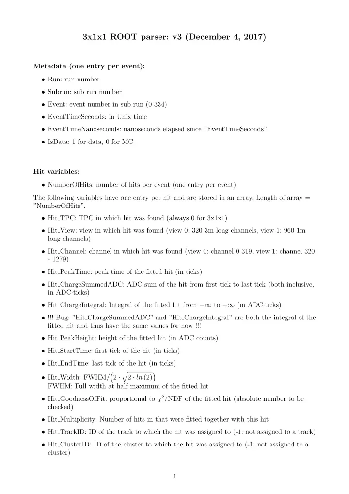 3x1x1 root parser v3 december 4 2017