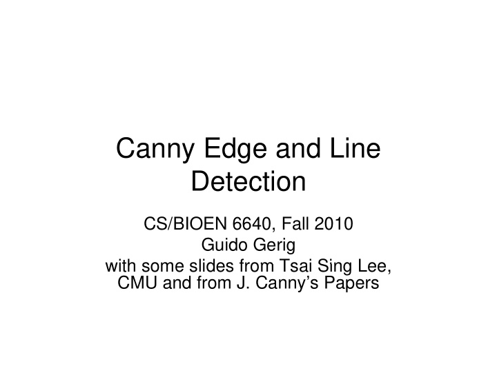 canny edge and line detection