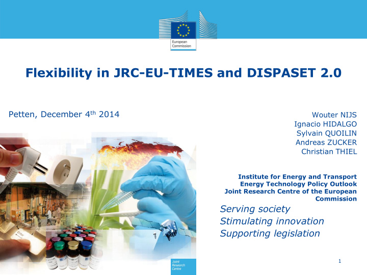 flexibility in jrc eu times and dispaset 2 0