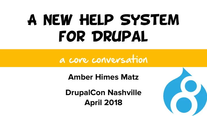 a core conversation