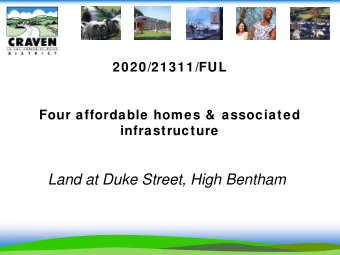 Land at Duke Street, High Bentham  Site Location Plan  Elevations  Floor Plans  Ground Floor  First
