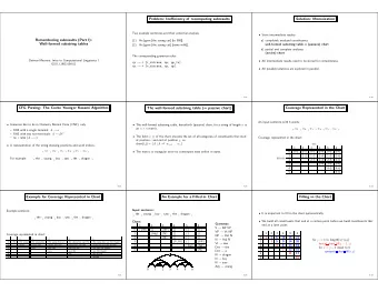 Problem: Inefficiency of recomputing subresults  Solution: Memoization  Two example sentences and