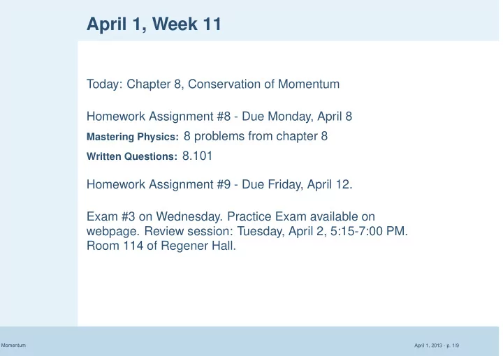 april 1 week 11