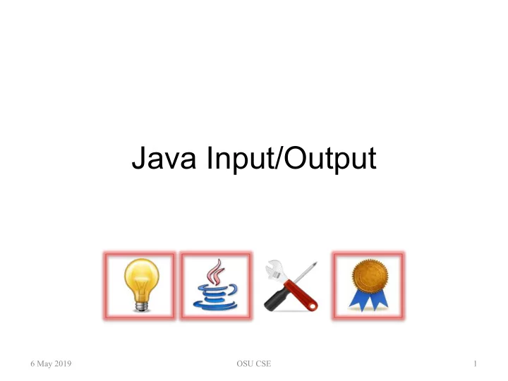 java input output