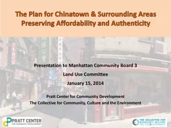 Project Background  Mandate  Study Area / Context Area  1. Develop affordability, economic