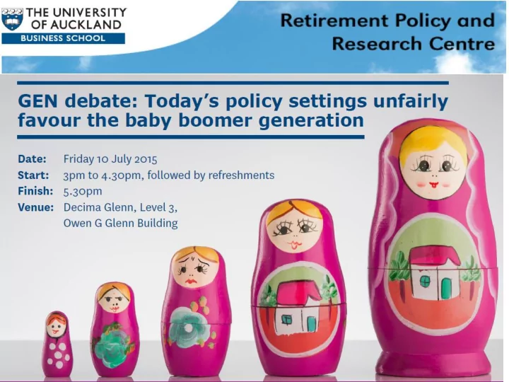 government economics network intergenerational debate