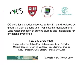 CO pollution episodes observed at Rishiri Island explored by  global CTM simulations and AIRS