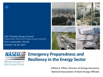 +  2017 Florida Energy Summit  Preparing for Tomorrow Through Energy Innovation  Fort Lauderdale,