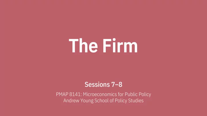 the the fir firm