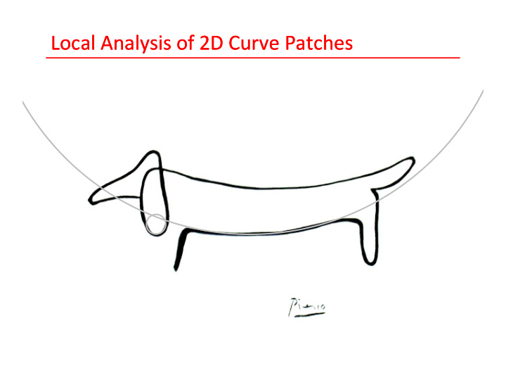 local analysis of 2d curve patches local analysis of 2d