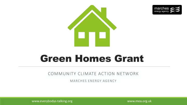 green homes grant